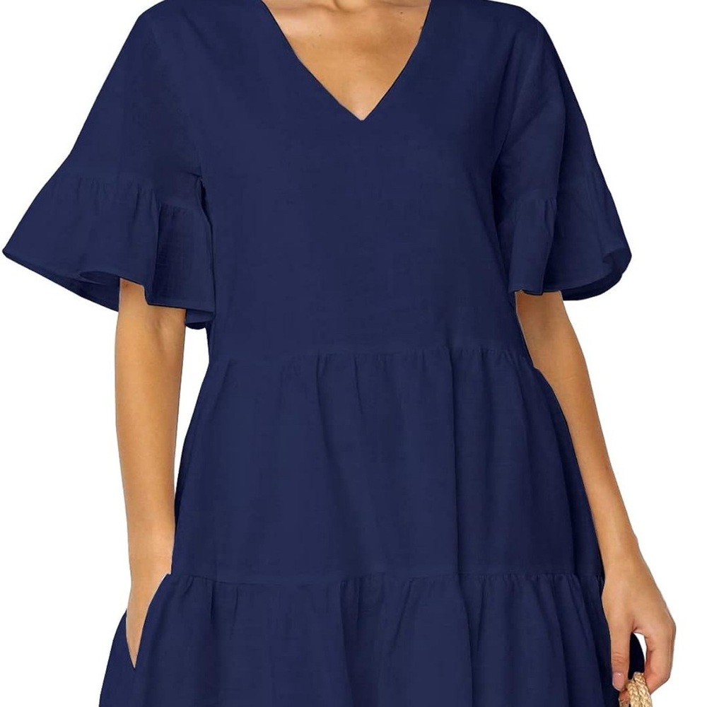 NWT XL Boho Babydoll Dress with Pockets❣️Adorable.
